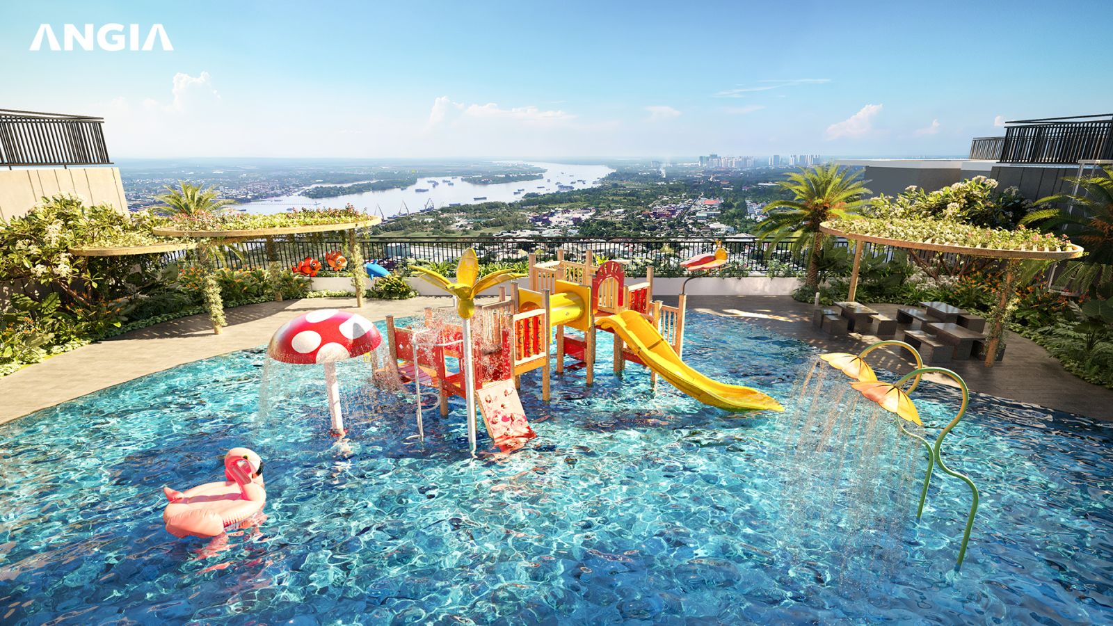 Khu vui chơi trẻ em dưới nước The Gió Riverside