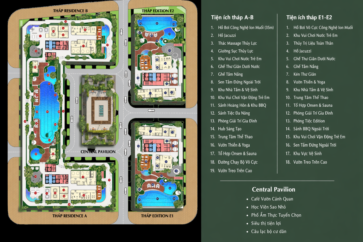 Hệ tiện ích Sarene Residence