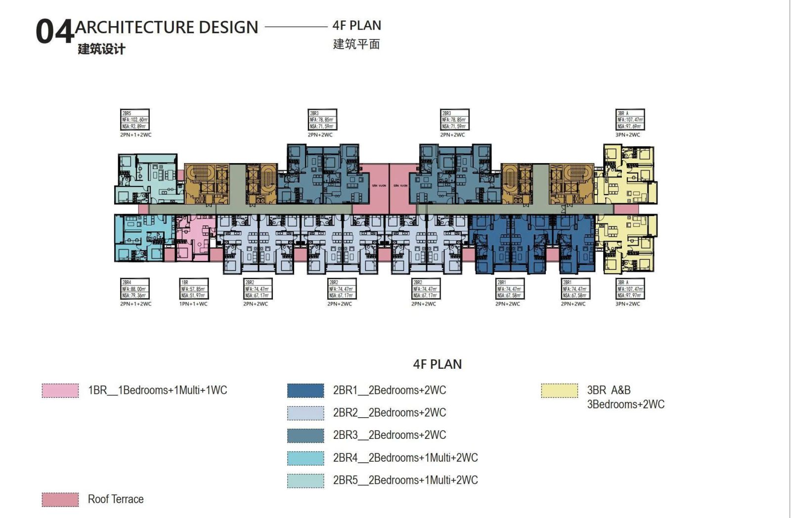 Mặt bằng tầng 4 Ansana By Kita