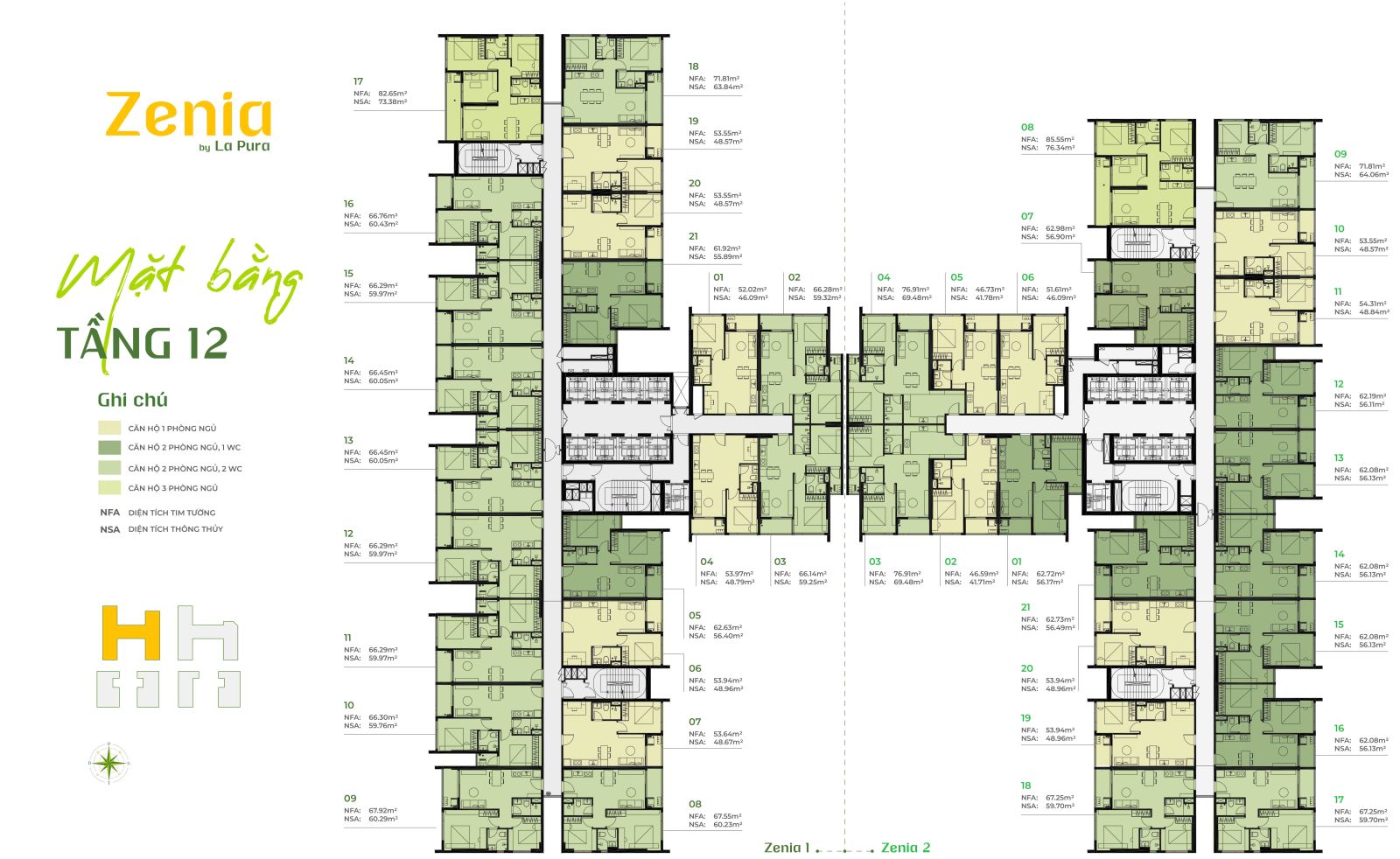 Mặt bằng tầng 12