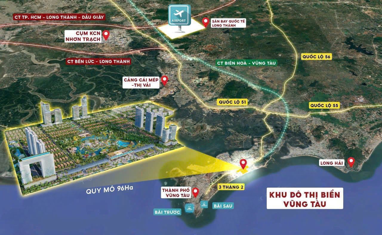Vị trí dự án Blanca City Vũng Tàu
