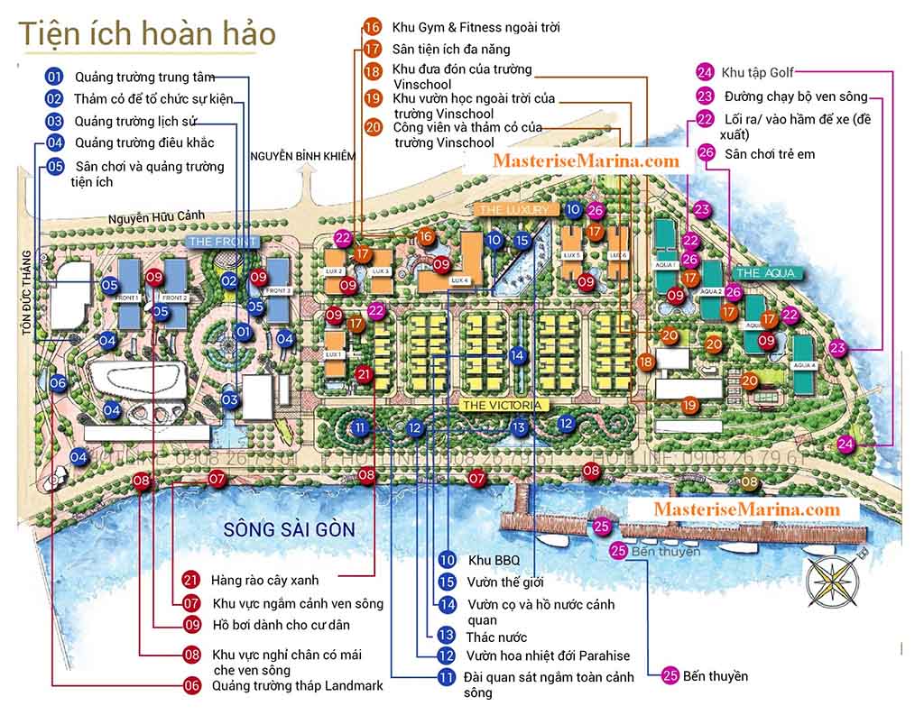 Tiện ích dự án Grand Marina Sài Gòn