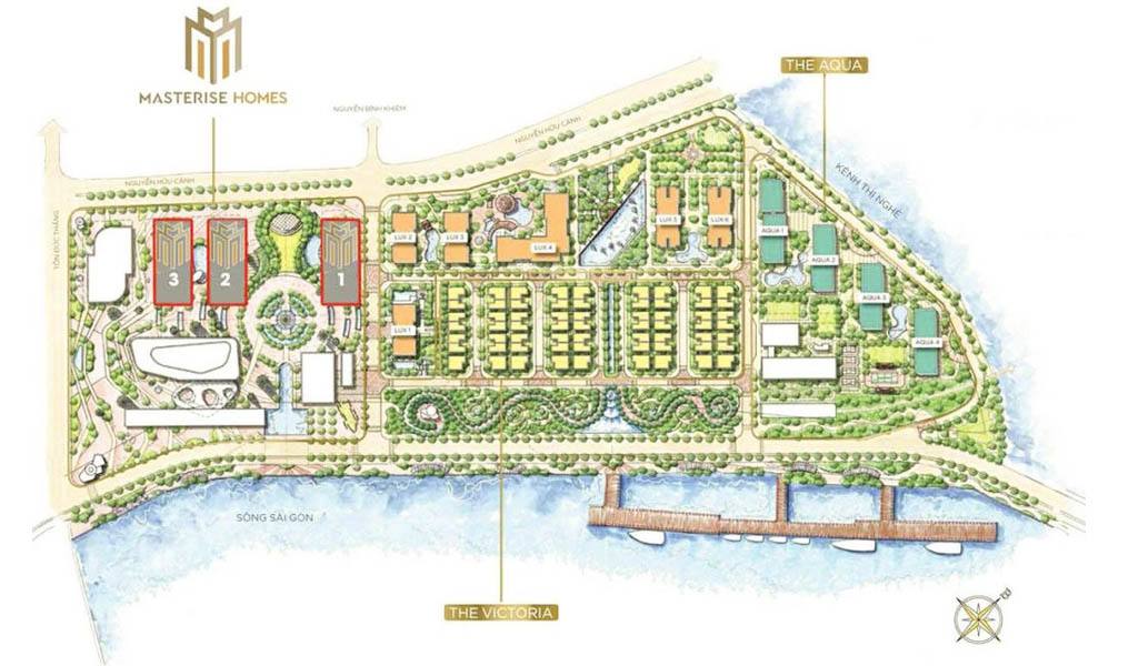 mặt bằng tổng dự án Grand Marina Sài Gòn