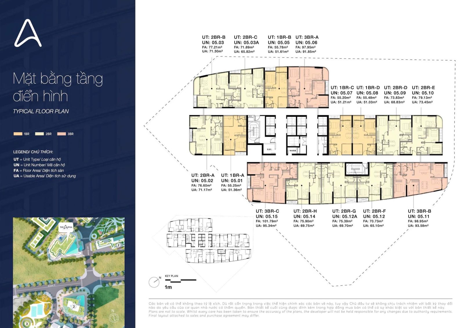 Mặt bằng điển hình The Alta Height