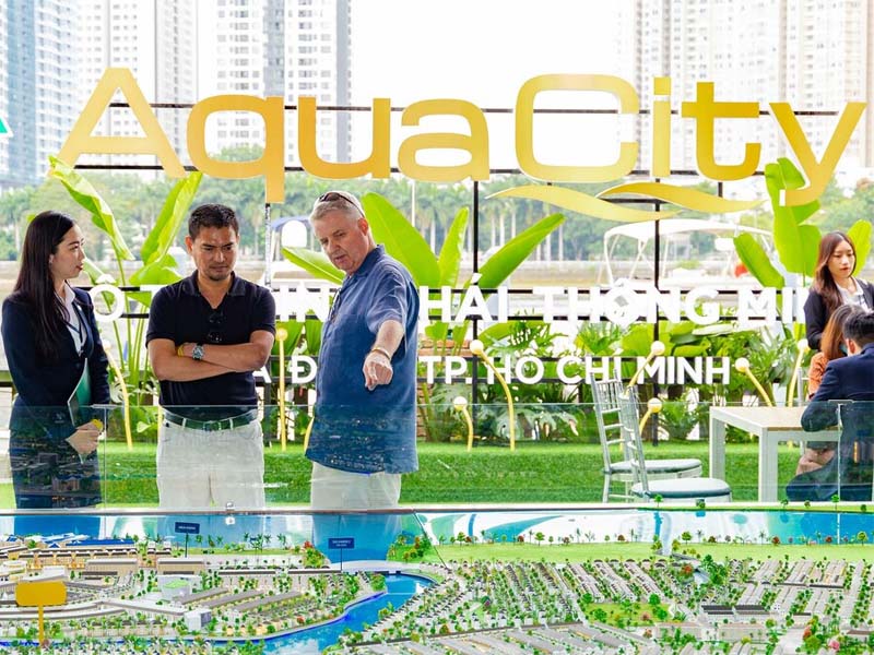 Cảnh quan, tiện ích Aqua City hấp dẫn nhà đầu tư ngoại.